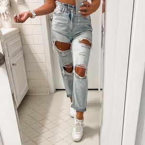 KanCan Paperbag Mom Jean